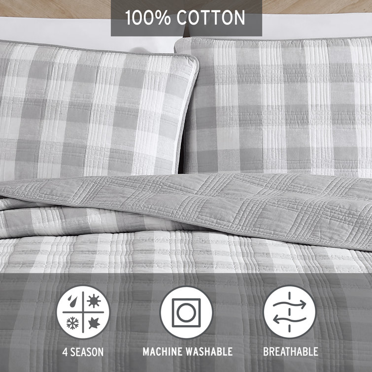 Eddie Bauer Lake House Plaid Cotton Quilt Set & Reviews | Wayfair